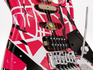 Frankenstein Eddie van Halen Guitar Modèle 3D