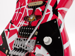 Frankenstein Eddie van Halen Guitar Modèle 3D