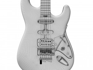 Frankenstein Eddie van Halen Guitar Modèle 3D
