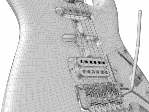 Frankenstein Eddie van Halen Guitar Modèle 3D
