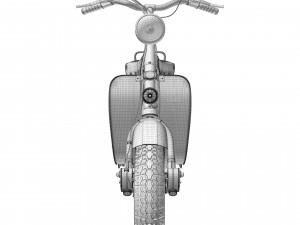 Lambretta Innocenti 125 1952 Modello 3D