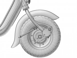 Lambretta Innocenti 125 1952 Modello 3D
