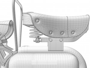 Lambretta Innocenti 125 1952 Modello 3D