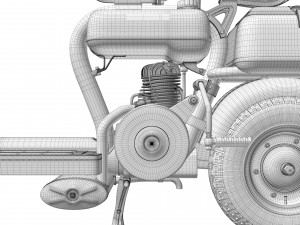 Lambretta Innocenti 125 1952 Modello 3D