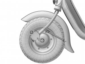 Lambretta Innocenti 125 1952 Modello 3D