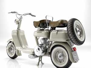 Lambretta Innocenti 125 1952 Modello 3D