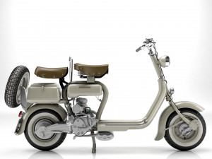 Lambretta Innocenti 125 1952 Modello 3D