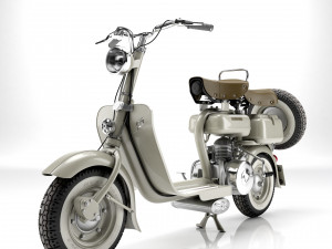 Lambretta Innocenti 125 1952 Modello 3D