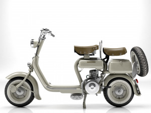 Lambretta Innocenti 125 1952 Modello 3D