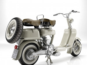 Lambretta Innocenti 125 1952 Modello 3D