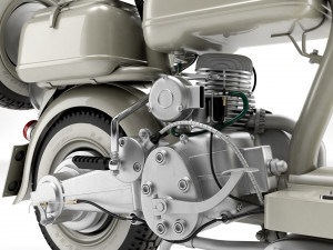 Lambretta Innocenti 125 1952 Modello 3D