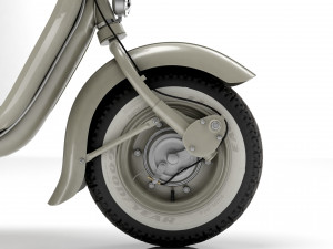 Lambretta Innocenti 125 1952 Modello 3D