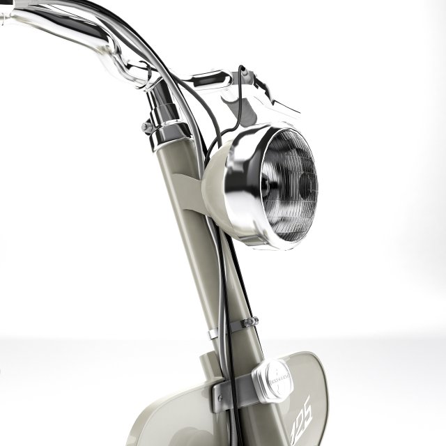 Lambretta Innocenti 125 1952 3D Модель In Мотоцикл 3DExport