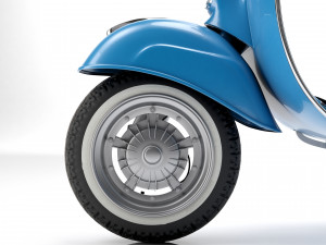 Vespa Piaggio 125 Primavera 1967 3D Model