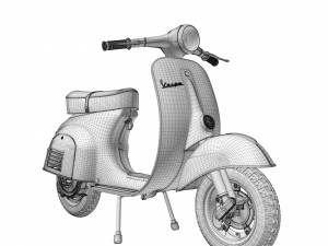 Vespa Piaggio 125 Primavera 1967 3D Model