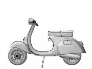 Vespa Piaggio 125 Primavera 1967 3D Model