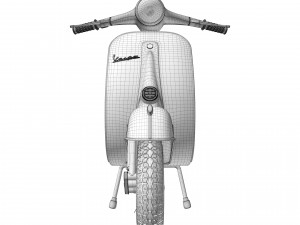 Vespa Piaggio 125 Primavera 1967 3D Model