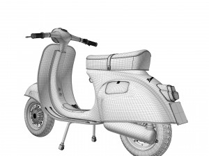 Vespa Piaggio 125 Primavera 1967 3D Model