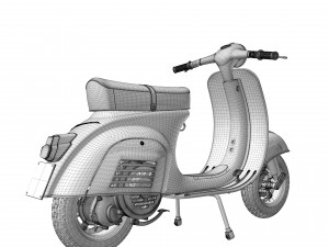 Vespa Piaggio 125 Primavera 1967 3D Model