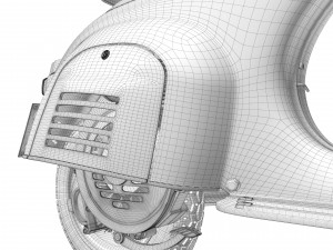 Vespa Piaggio 125 Primavera 1967 3D Model