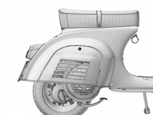 Vespa Piaggio 125 Primavera 1967 3D Model
