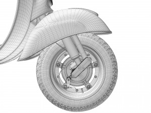 Vespa Piaggio 125 Primavera 1967 3D Model