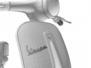 Vespa Piaggio 125 Primavera 1967 3D Model