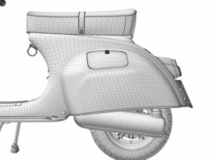 Vespa Piaggio 125 Primavera 1967 3D Model