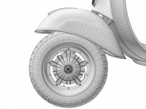 Vespa Piaggio 125 Primavera 1967 3D Model