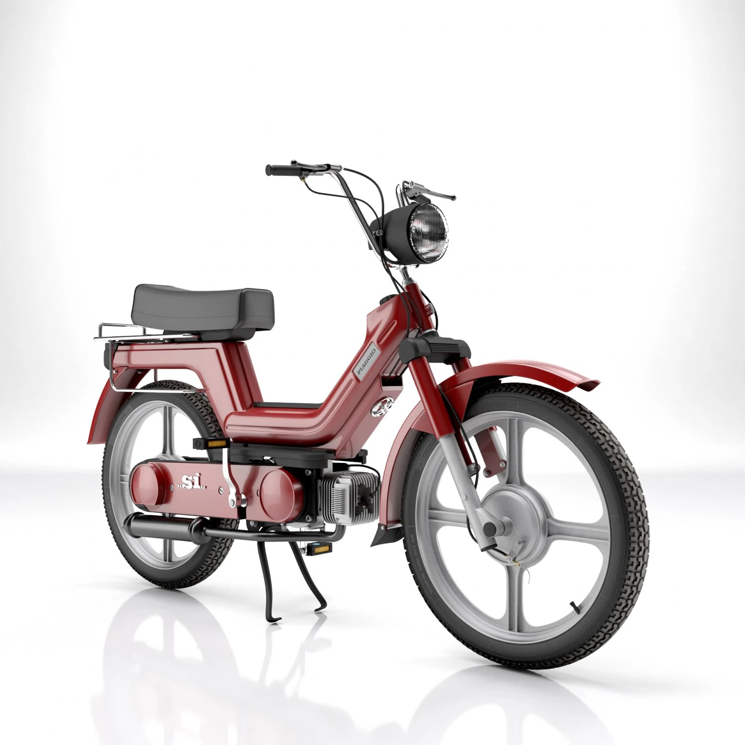 Si Piaggio 50 1983 3D Model .c4d .max .obj .3ds .fbx .stl .blend