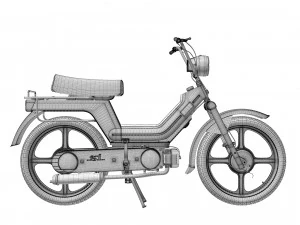 Si Piaggio 50 1983 3D Model