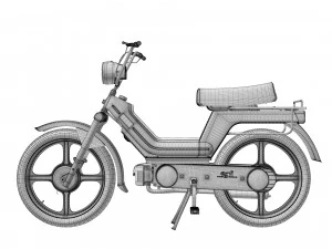Si Piaggio 50 1983 3D Model