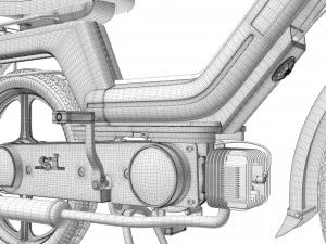 Si Piaggio 50 1983 3D Model
