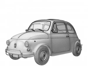 Fiat 500 1965 3D Model