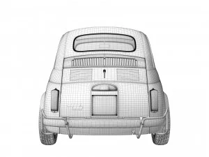 Fiat 500 1965 3D Model