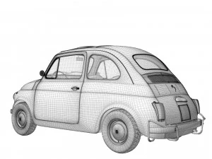 Fiat 500 1965 3D Model