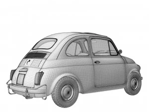 Fiat 500 1965 3D Model