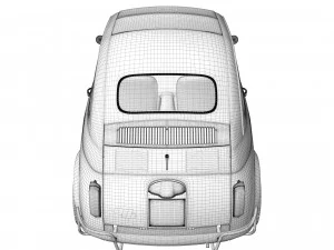 Fiat 500 1965 3D Model