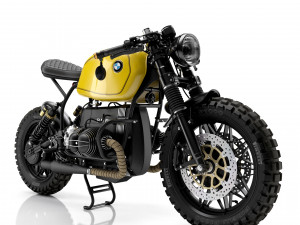 Cafe Racer R80 Motorcycle 3D Model