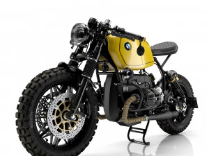 Cafe Racer R80 Motorcycle 3D Model