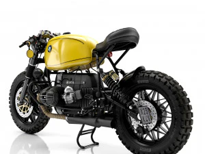 Cafe Racer R80 Motorcycle 3D Model