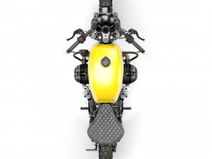 Cafe Racer R80 Motorcycle 3D Model