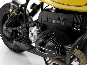 Cafe Racer R80 Motorcycle 3Dモデル