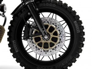 Cafe Racer R80 Motorcycle 3Dモデル