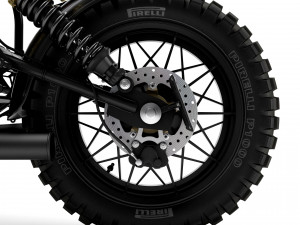 Cafe Racer R80 Motorcycle 3Dモデル