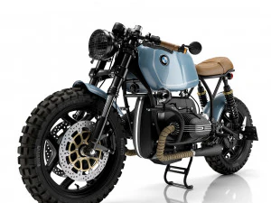 Cafe Racer R100 Motorcycle 3D Model