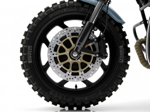 Cafe Racer R100 Motorcycle 3D Model