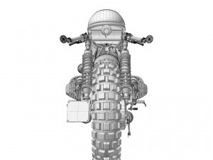 Cafe Racer R100 Motorcycle 3D-Modell