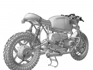 Cafe Racer R100 Motorcycle 3D-Modell