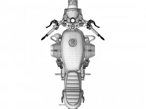 Cafe Racer R100 Motorcycle 3D Model